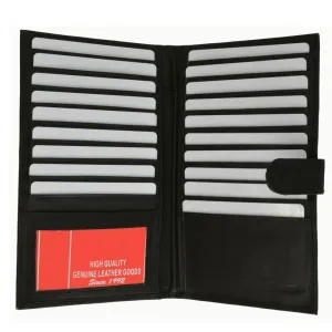 Genuine Leather Credit Card Holder Black