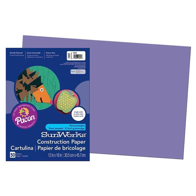 (10 Pk) Construction Paper Violet