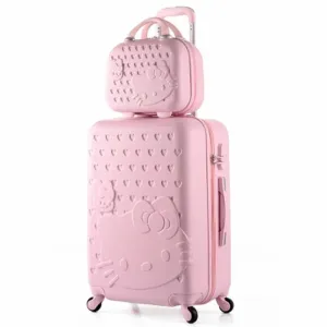 14 20 Inch Hello Kitty Suitcase,Spinner Rolling Luggage,Suitcases On Wheels,Trolley Luggage