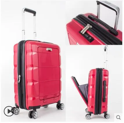 20/24 Computer Loptop Suitcase Rolling Luggage Hardside Spinner Trolley Bag Travel Boarding Mala De