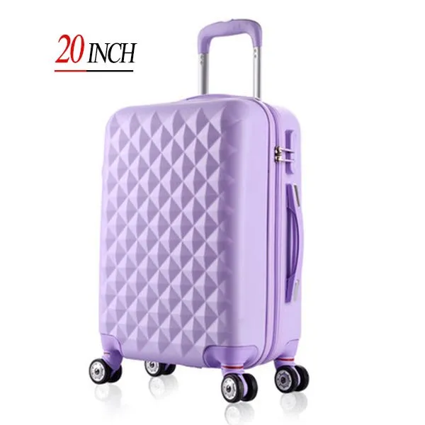 20" High Quality Diamond Lines Trolley Suitcase /Travell Case Luggage/Pull Rod Trunk Rolling