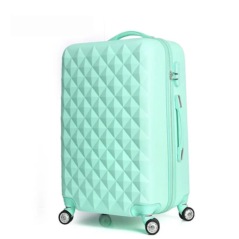 20" High Quality Diamond Lines Trolley Suitcase /Travell Case Luggage/Pull Rod Trunk Rolling