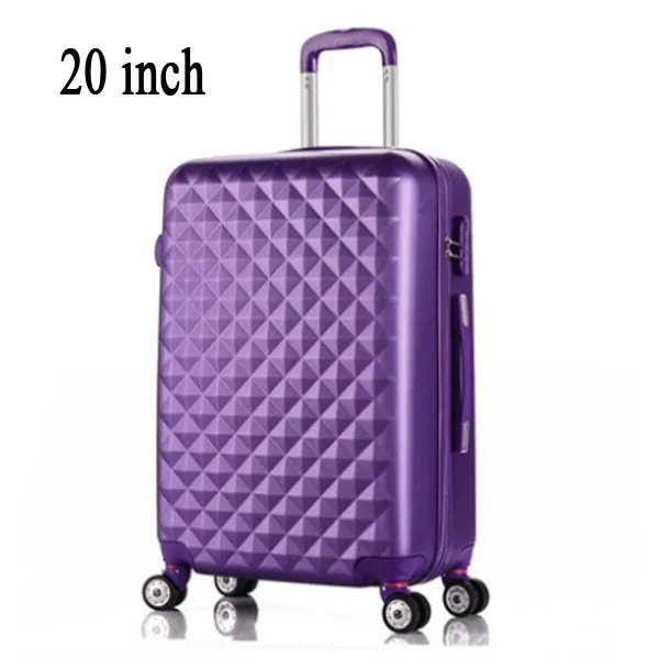 20" High Quality Diamond Lines Trolley Suitcase /Travell Case Luggage/Pull Rod Trunk Rolling