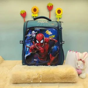 A Fancy 3D Cartoon Design School Bags For Girls And Boys (Green)