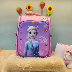 A Fancy 3D Cartoon Design School Bags For Girls And Boys (Pink)