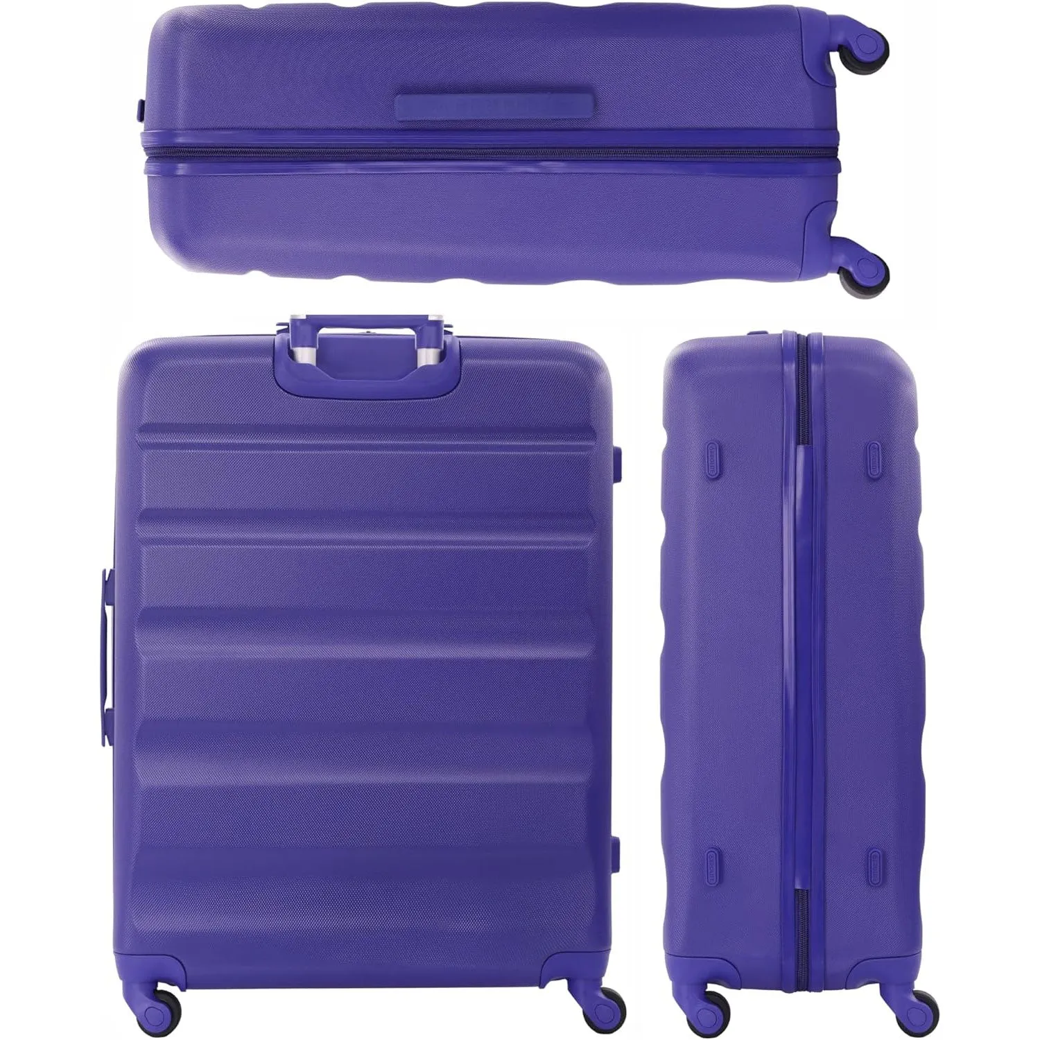 Aerolite 25" (69x50x27cm) Medium Lightweight Hard Shell Checked In Hold Luggage Suitcase with 4 Wheels, 82L Capacity