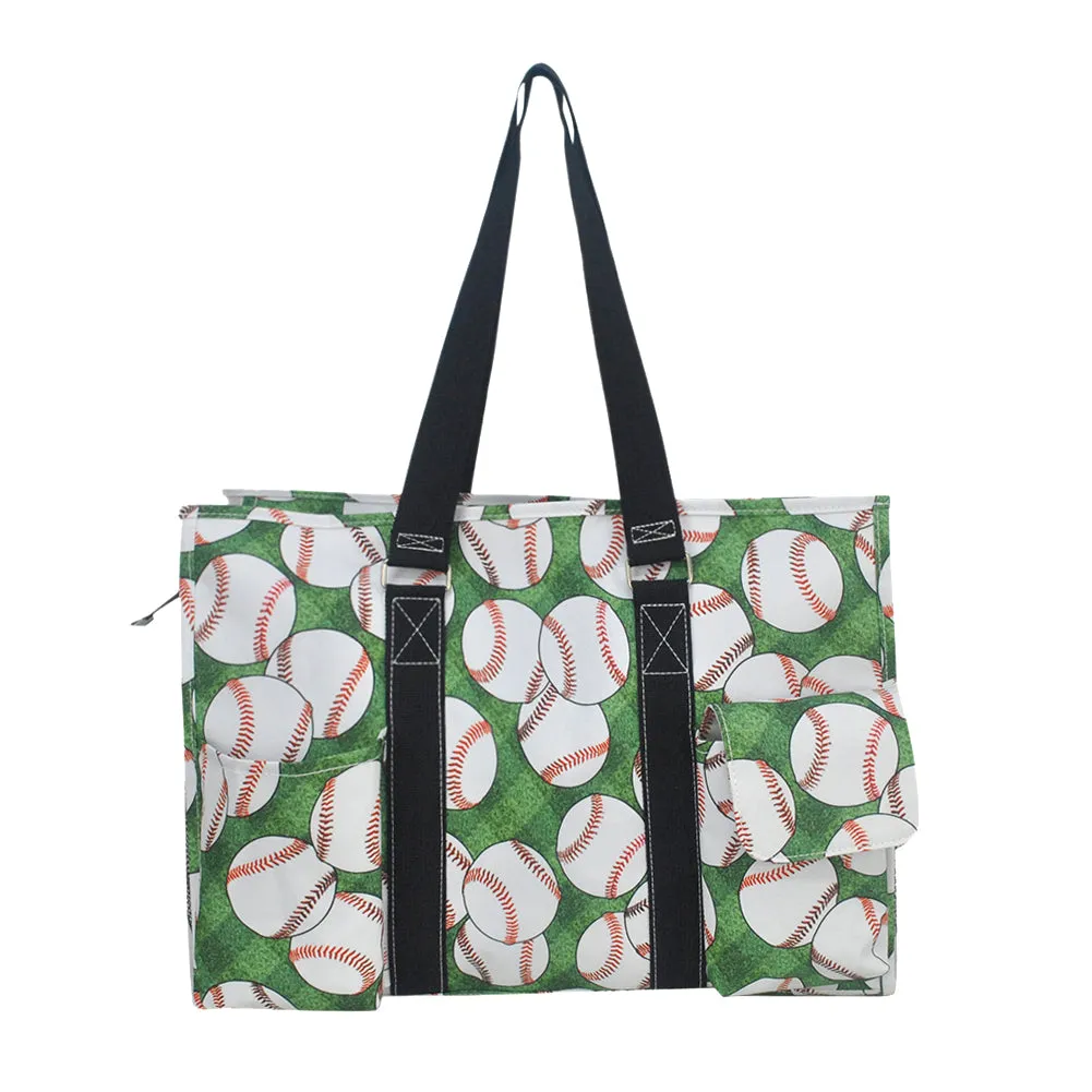 Baseball Bounty NGIL Zippered Caddy Large Organizer Tote Bag