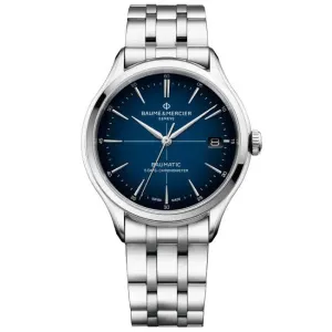 Baume & Mercier Men's Blue Clifton Watch 10468