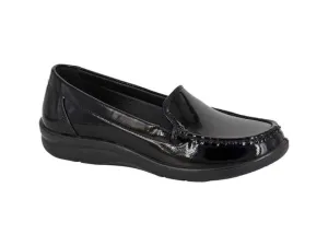 Boulevard Black Patent PU Casual Shoe