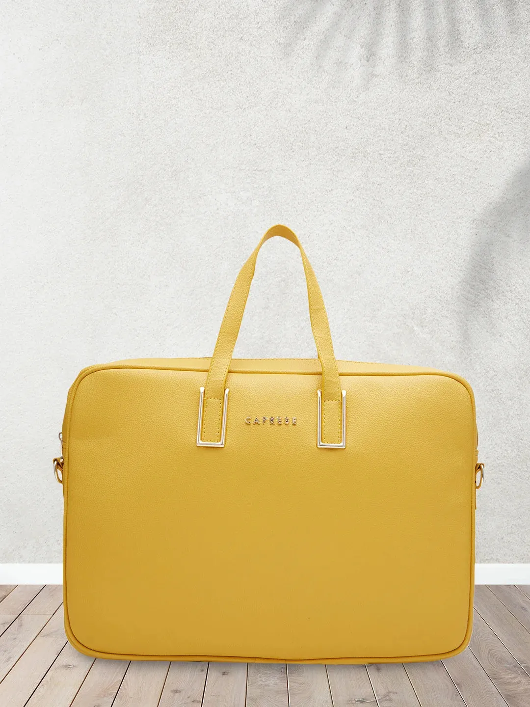 Caprese Cora Laptop Tote Large Ochre