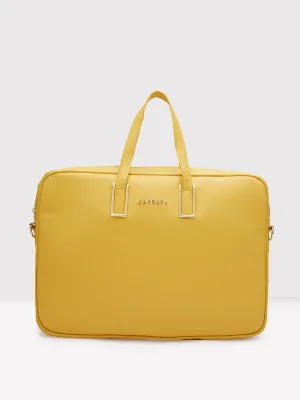 Caprese Cora Laptop Tote Large Ochre