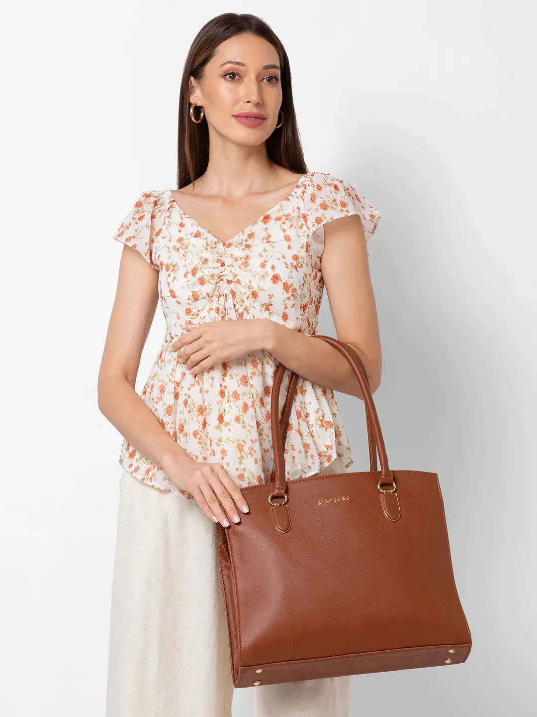 Caprese Demi Tote Large Tan