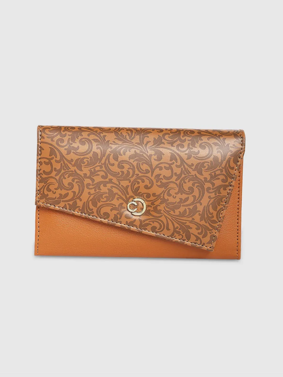 Caprese Helene Flapover Wallet Large Tan