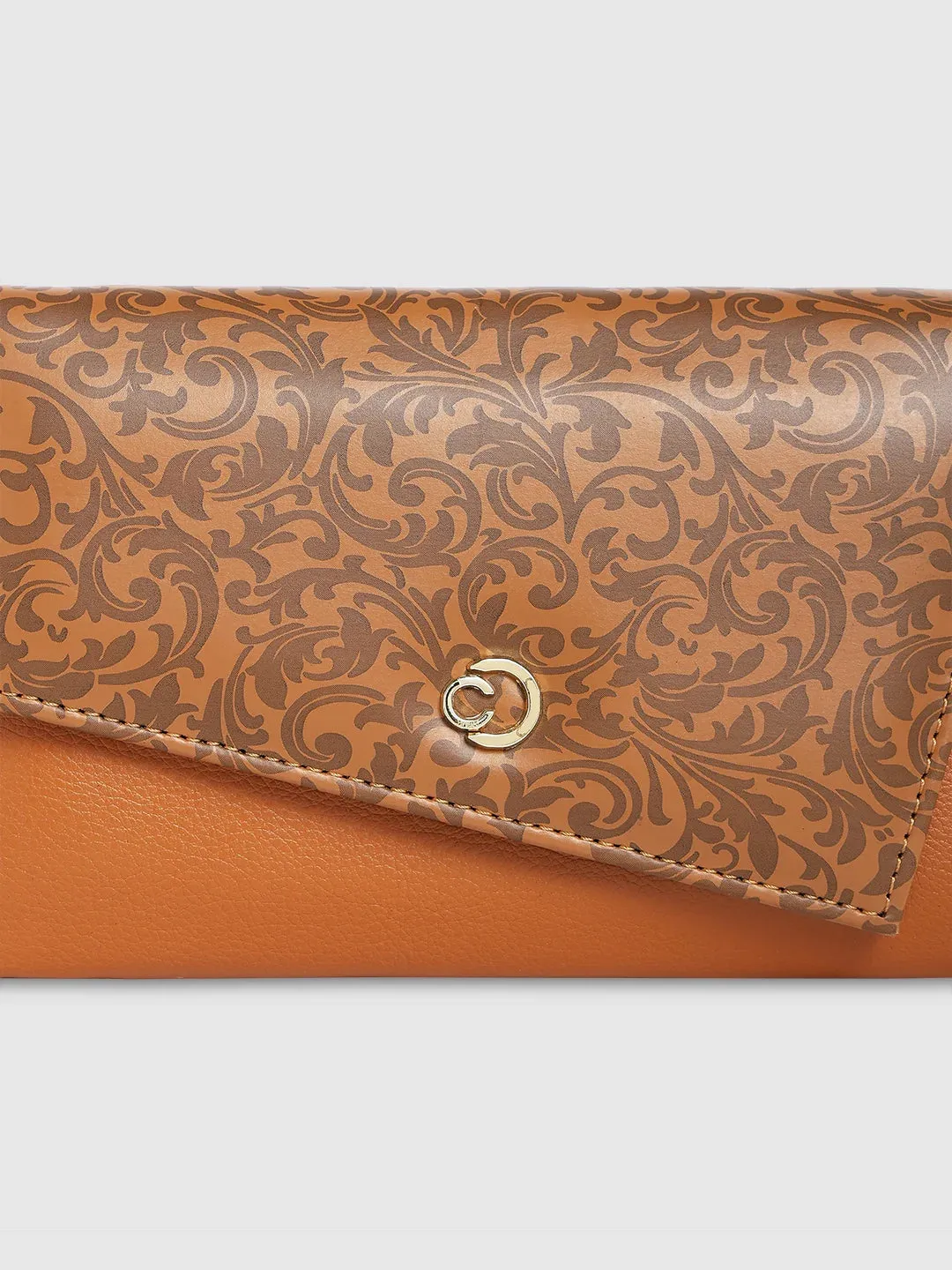 Caprese Helene Flapover Wallet Large Tan