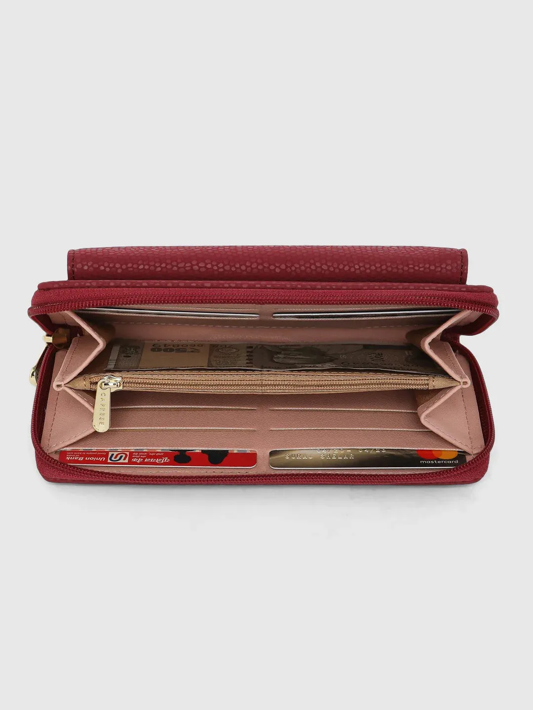 Caprese Ingrid Wallet Medium Maroon