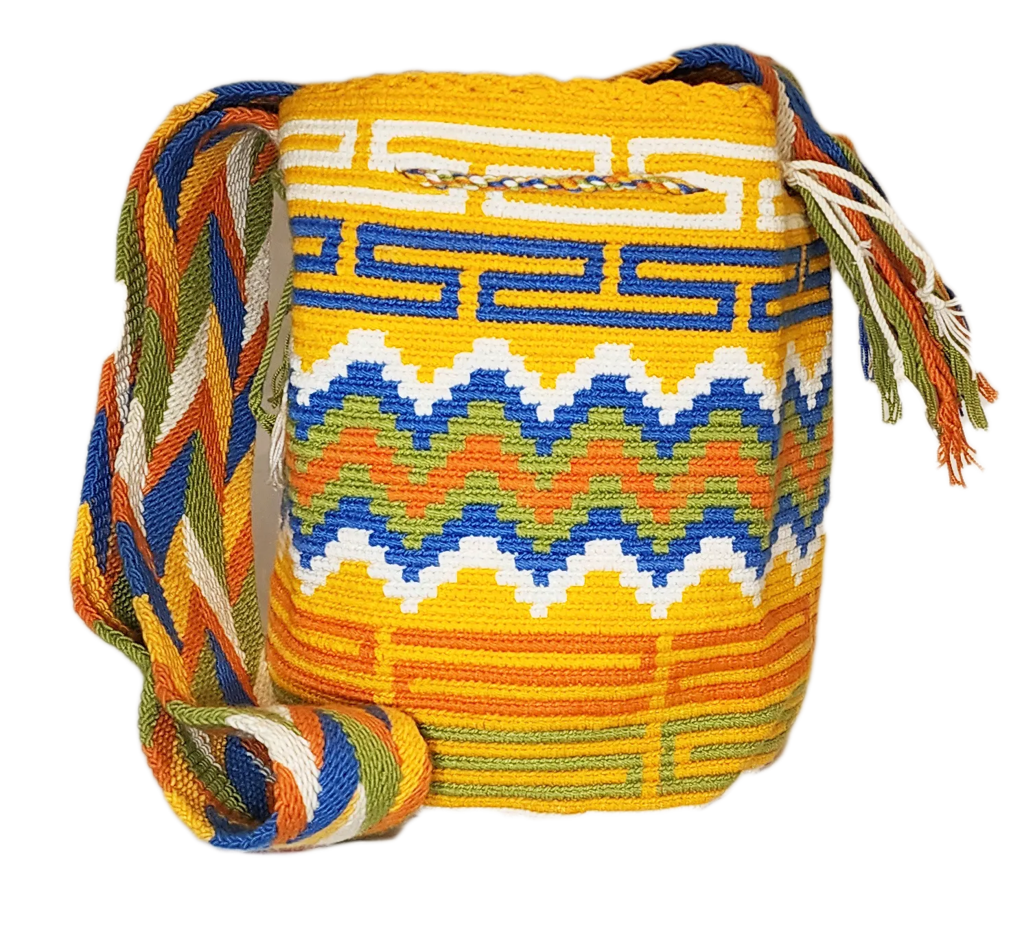 Claire Large Handmade Crochet Wayuu Mochila Bag