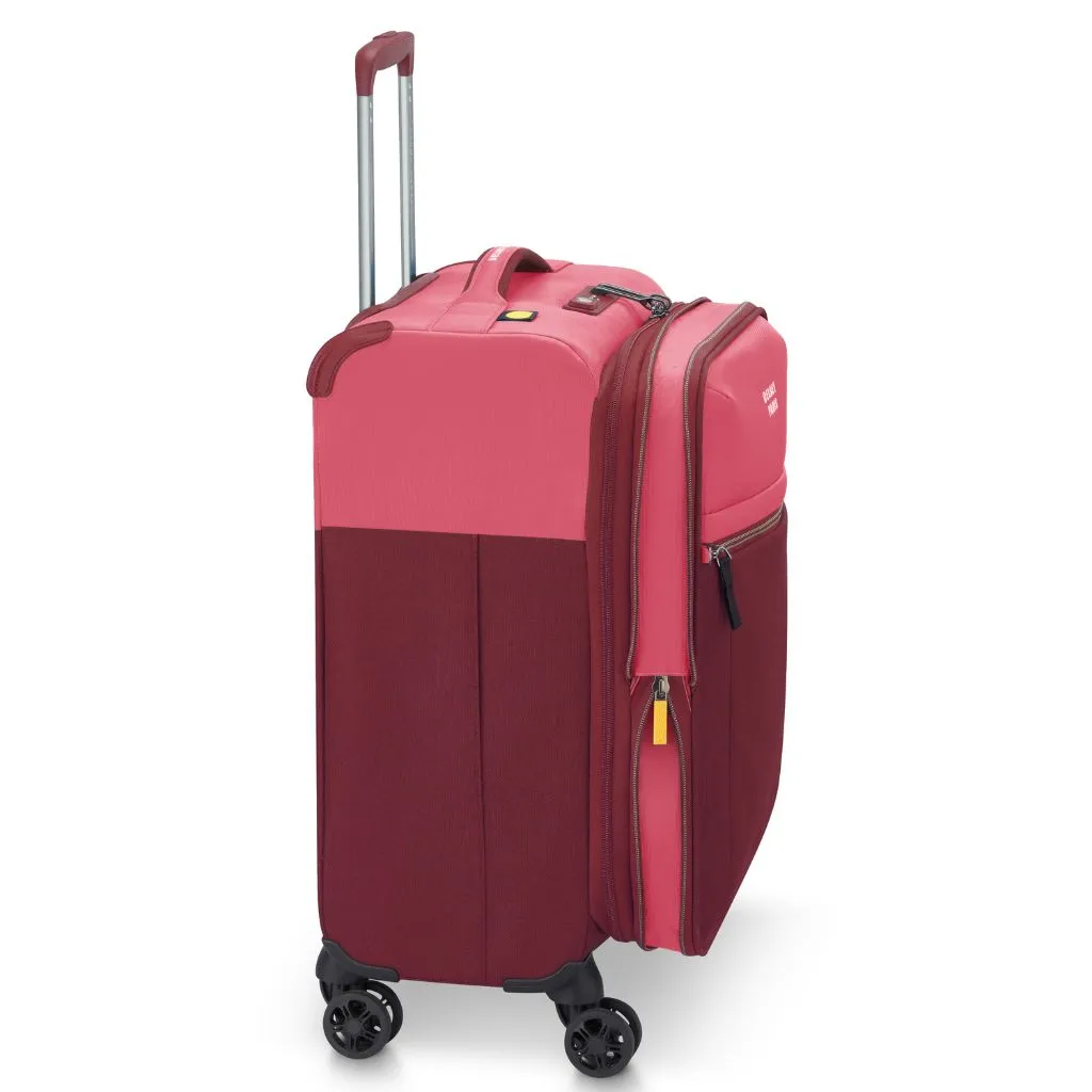 Pink Delsey BROCHANT 3.0 55cm Carry On Softsided Luggage