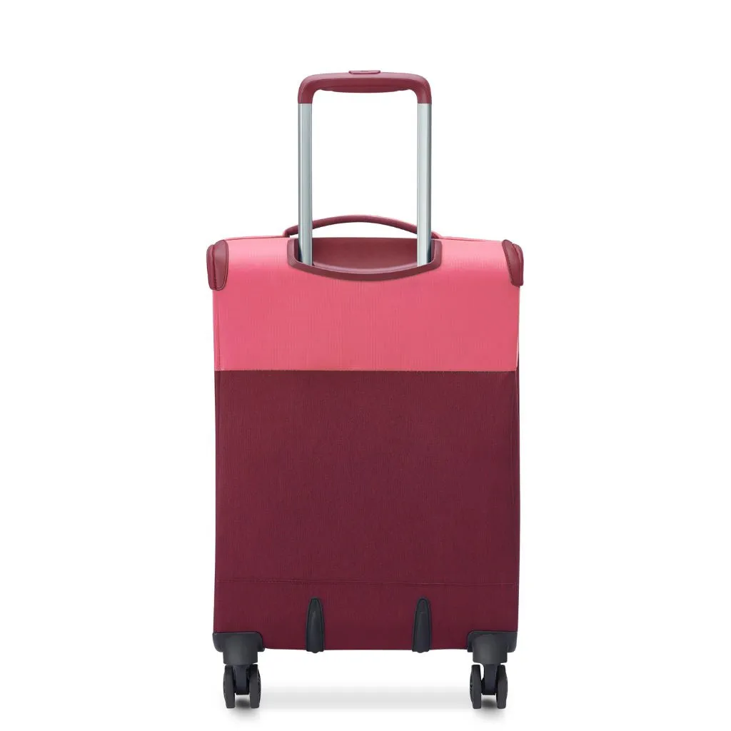 Pink Delsey BROCHANT 3.0 55cm Carry On Softsided Luggage