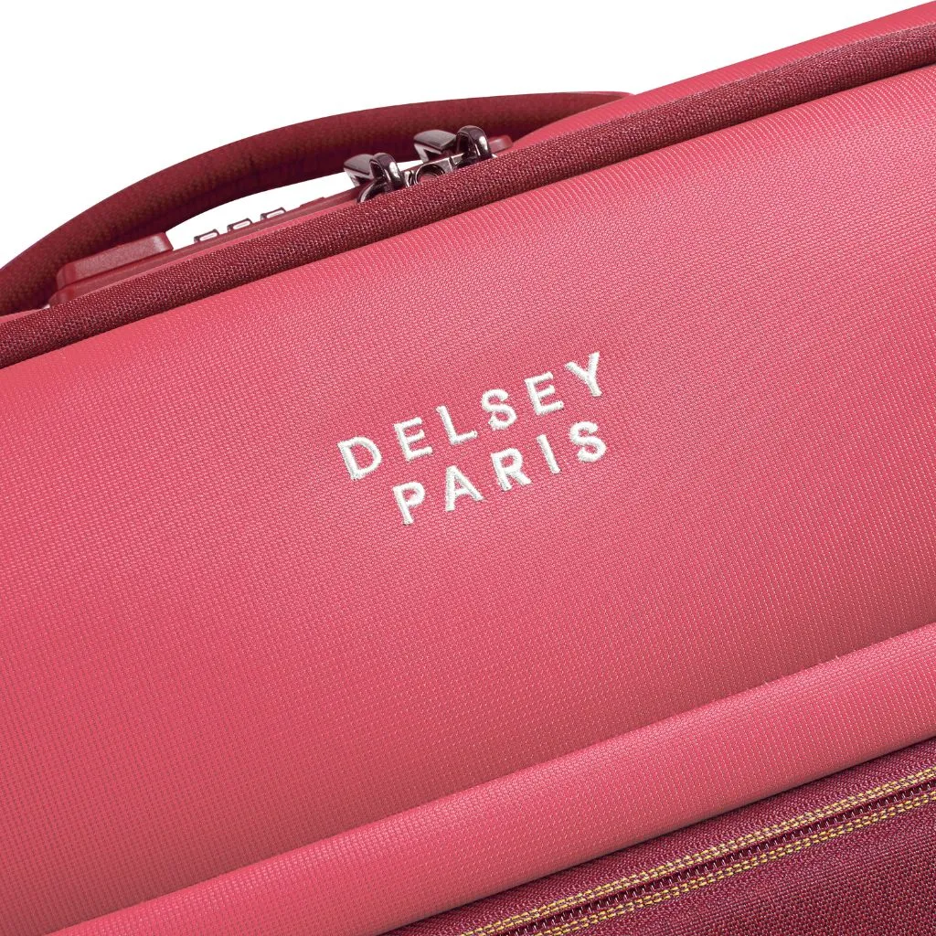 Pink Delsey BROCHANT 3.0 55cm Carry On Softsided Luggage