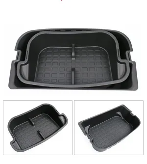 Double-Layer Trunk Storage Box Trunk Organizer for Tesla Model Y