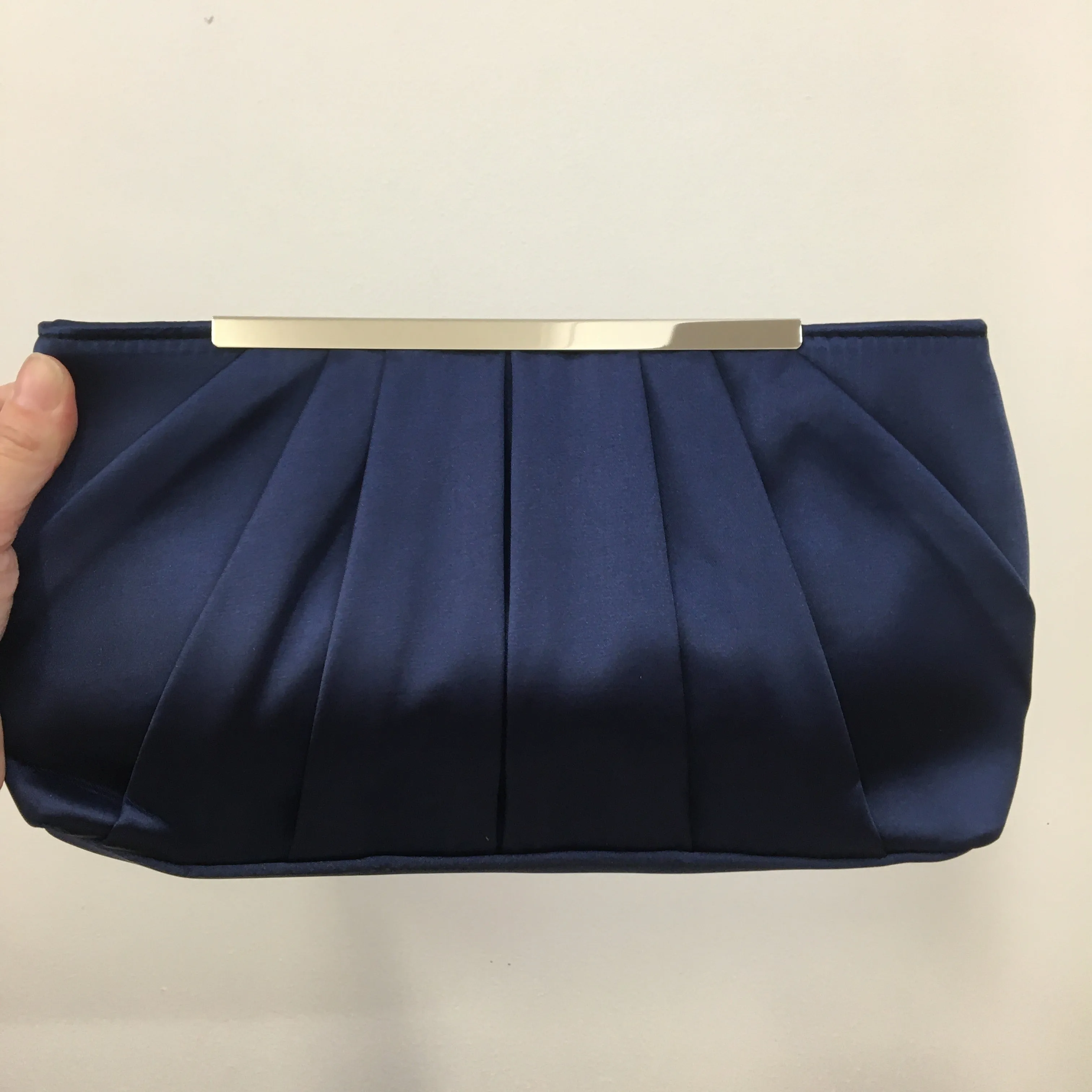 Elegant Satin Clutch ~ Navy ~ Green ~ Soft Pink ~ Red