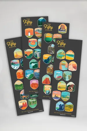 Fifty States Sticker Sheets