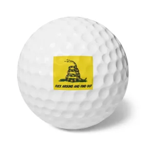 Fuck Around and Find Out Golf Balls, 6pcs