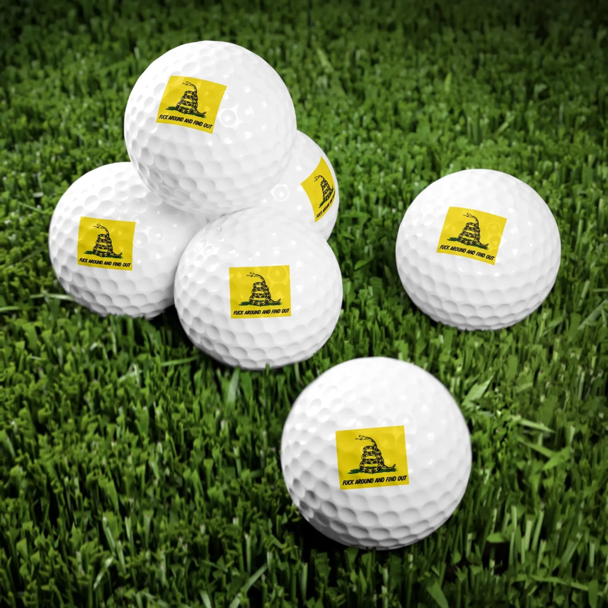 Fuck Around and Find Out Golf Balls, 6pcs