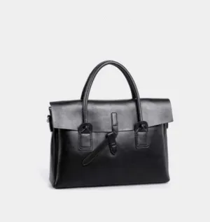 Genuine Leather Women Business Briefcase