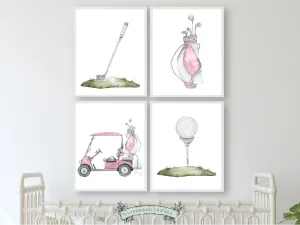 Girls Golf Nursery Prints