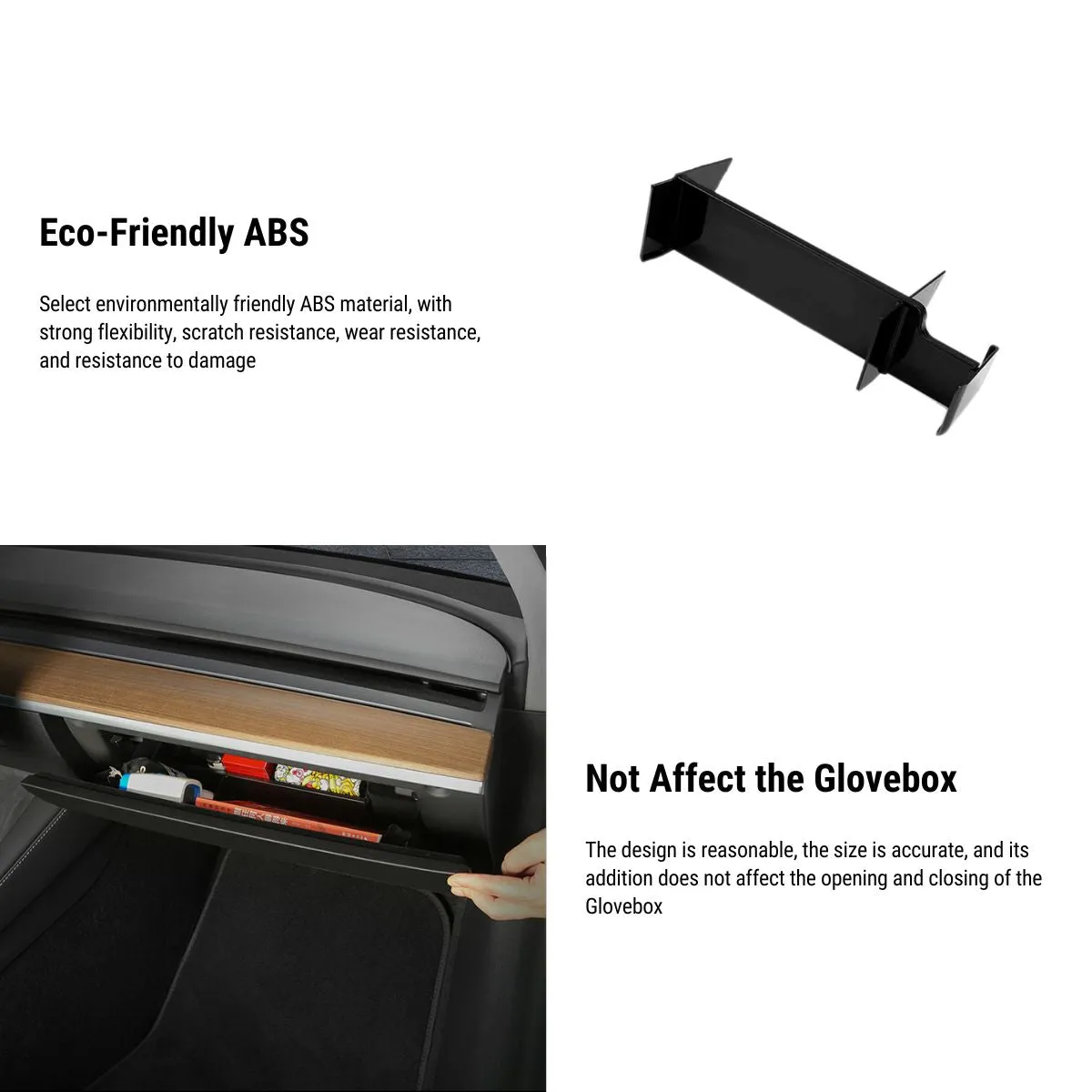 Glove Box Organizer for Tesla Model 3 & Model Y