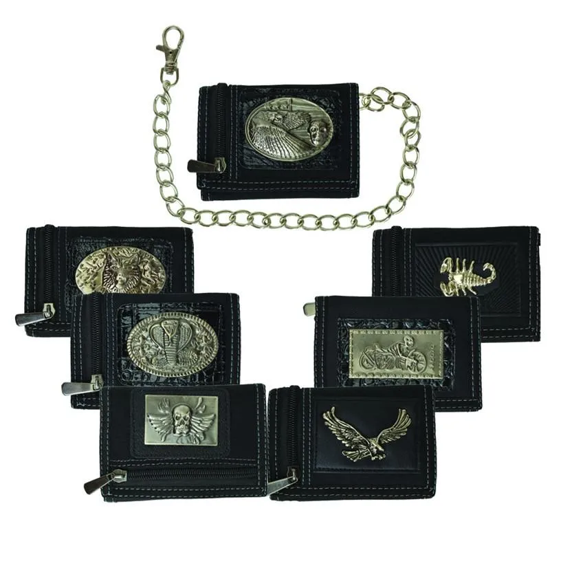 Leather Chain Wallet Assorted Styles Available