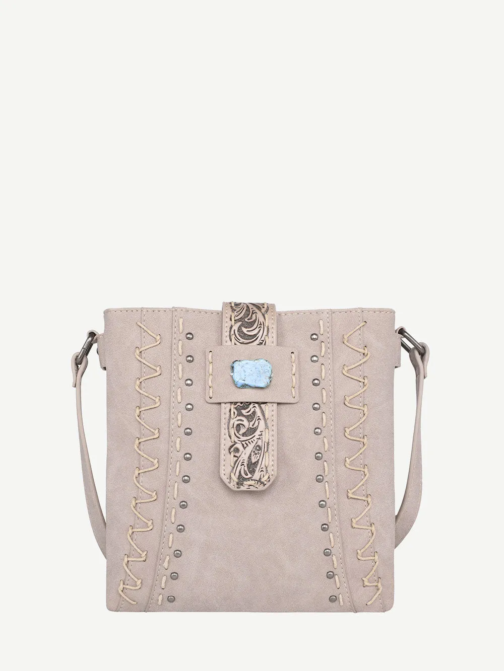 Montana West Tooled Buckle Hand-stitch Concealed Carry Crossbody