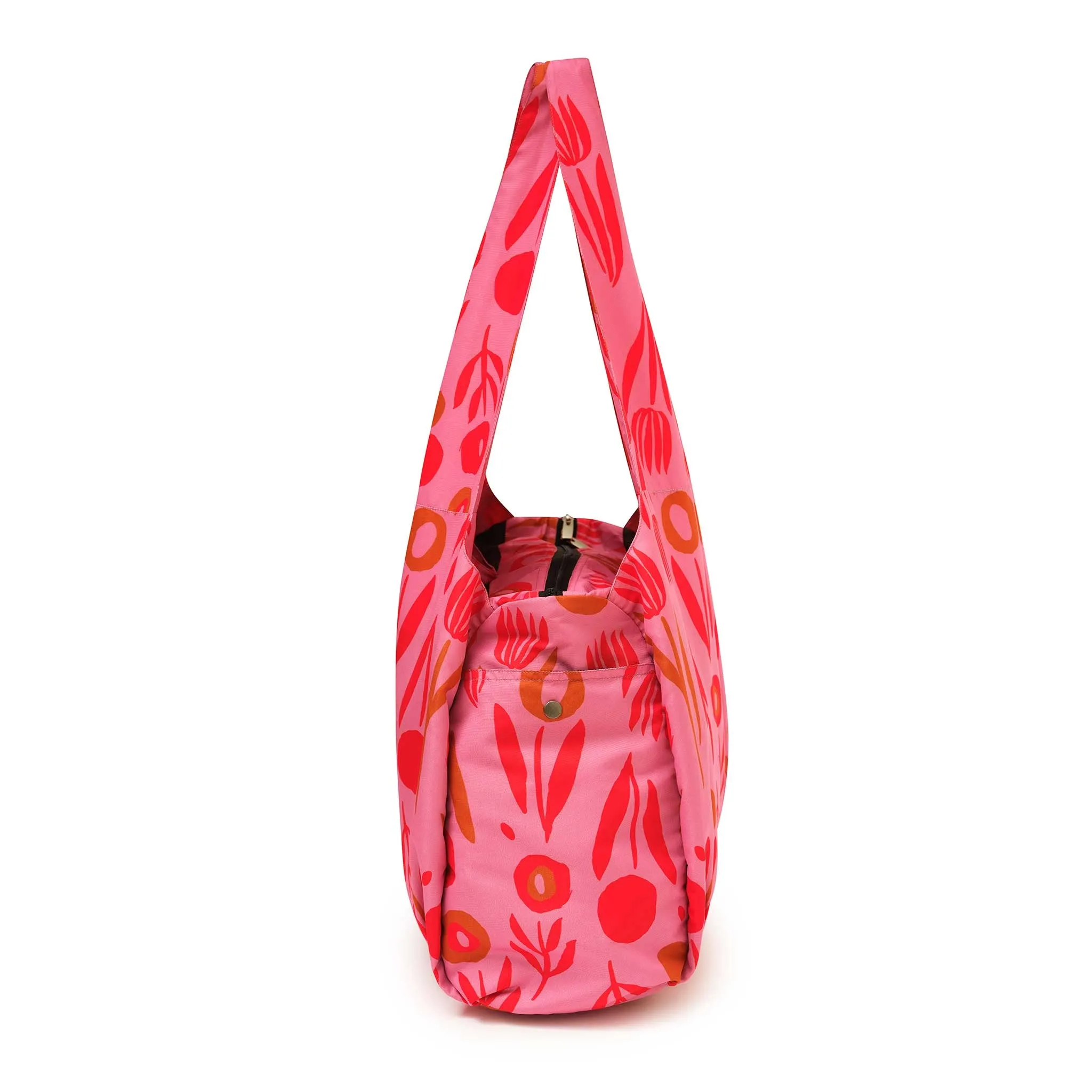 Poppy Tulip Power: Multi-Pocket, Statement Tote Bag