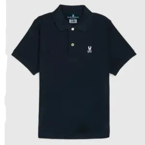 Psycho Bunny Kids Navy Classic Polo_ B0K001CRPC-410