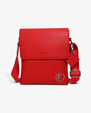 Red Bodega Crossbody Messenger Bag