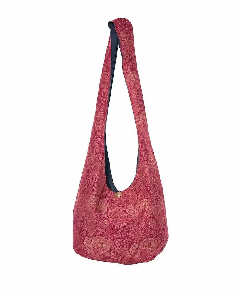 Red Print Sling Bag