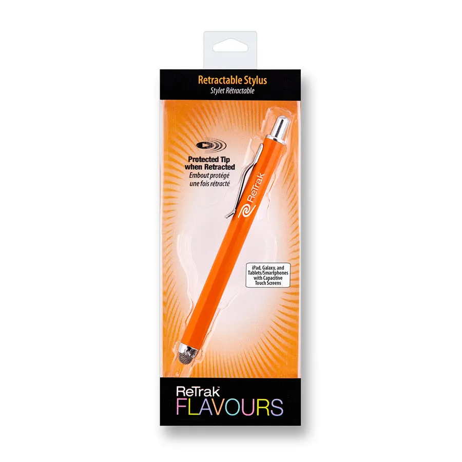 Retractable Stylus | Retractable Active Stylus Pen | Orange