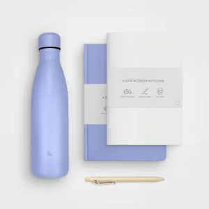 School Supply Pack - Notebooks, Pen & Bottle, Vista Blue