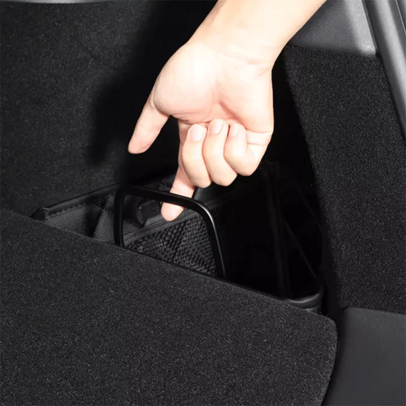 TAPTES® Rear Trunk Side Storage Organizer with Handle for Tesla Model Y, Set of 2