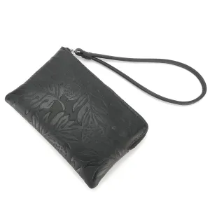 Wristlet Judy Ulu Embossed Black