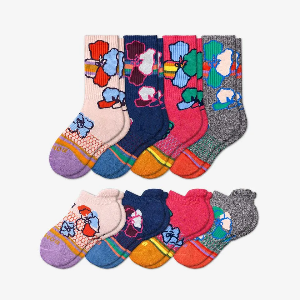 Youth Daydream Floral Ankle & Calf Sock 8-Pack